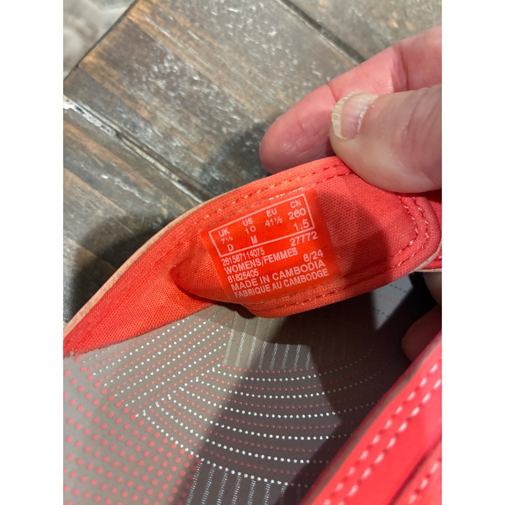 Clarks Cloudsteppers Women's Adjustable Strap Thong Sandals Coral Size 10 - Picture 6 of 6